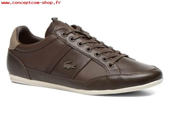 basket lacoste marron