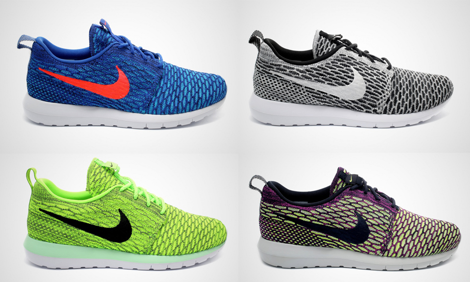 nike flyknit roshe run femme