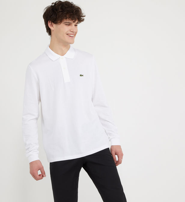 polo lacoste manches longues homme